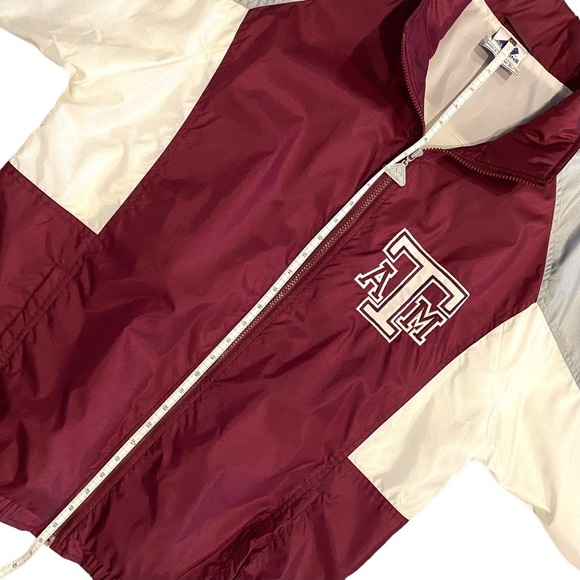 VINTAGE‎ Texas A&M Jacket Apex One Men's Zip Lightweight Aggies Maroon XL - Picture 13 of 14